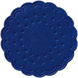 Duni Dark Blue Paper Coaster Round Ø7.5cm