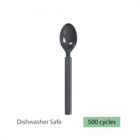 Duni Granite Spoon Reusable 17cm Dark Grey