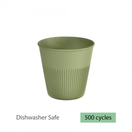 Duni Hot Stripes Cup Reusable 24cl / 8oz Green