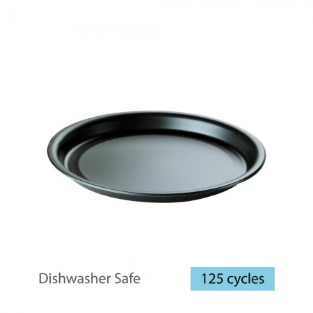 Duni Plastic Plate, Ø22cm Diameter, Black