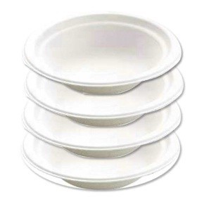 Compostable Round Bagasse Bowl 400ml White