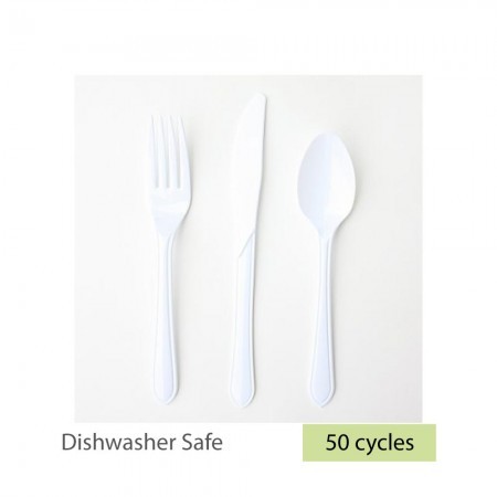 Superior Plastic Cutlery, White Pack of 100
