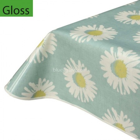Lazy Daisy, Gloss Oilcloth Tablecloth