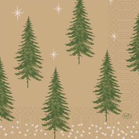 Duni Christmas Humble Trees Tissue Napkin 3ply 33cm