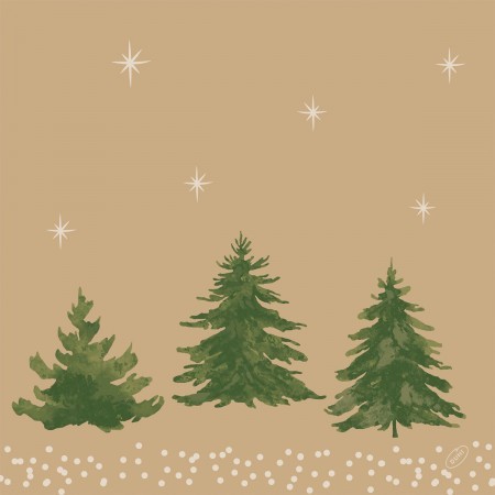 Duni Christmas Humble Trees Bio Dunisoft® Napkin 40cm