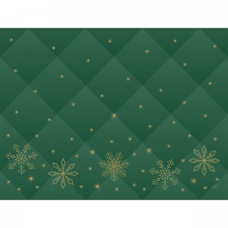Duni Christmas Rhombus Green Paper Placemat 30cm x 40cm