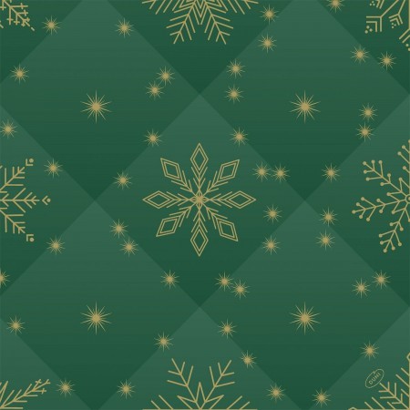 Bio Dunisoft® Napkins, 40cm, Rhombus Dark Green