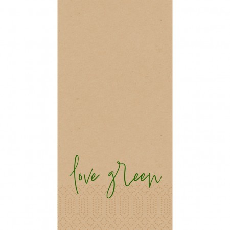 Love Green Tissue Napkin, 2ply 40cm, 1/8 Book Folded