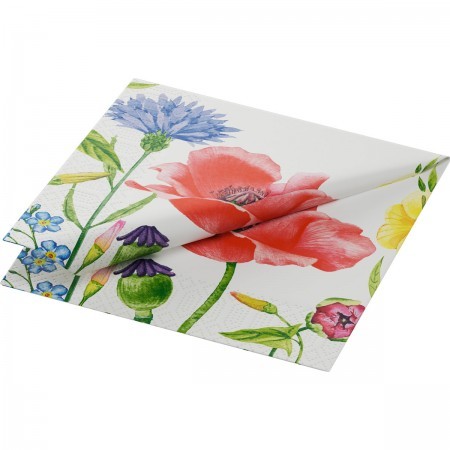 Duni Tissue Napkin, 3ply 24cm Flowy Meadow