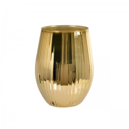 Gold Ritz Candle Glass 12.5cm x Ø7.6cm