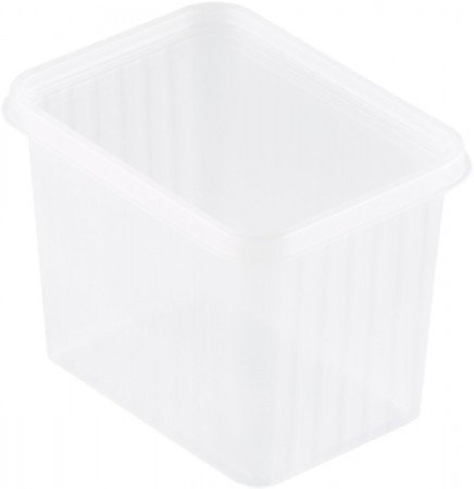 Duni Fixpack® Rectangular 1000ml With Lid Transparent