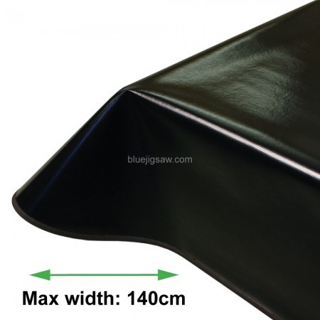 Plain Black Vinyl PVC Tablecloth
