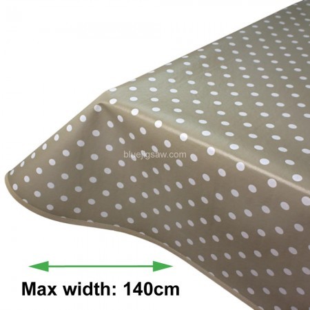 Mushroom Polka Dot Vinyl PVC Tablecloth