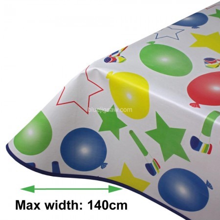 Party Time Vinyl PVC Tablecloth