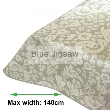 White Delight Vinyl PVC Tablecloth