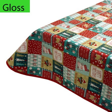 Happy Christmas PVC Oilcloth Tablecloth