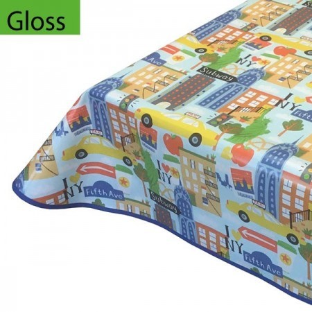 New York PVC Oilcloth Tablecloth