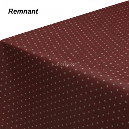 REMNANT Claret Polka Dot Acrylic Coated Fabric