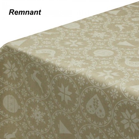 REMNANT Festive Circles Coated Fabric