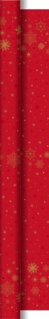 Duni Christmas Stargazing Red Dunicel® Banquet Reel, 1.18m x 25m