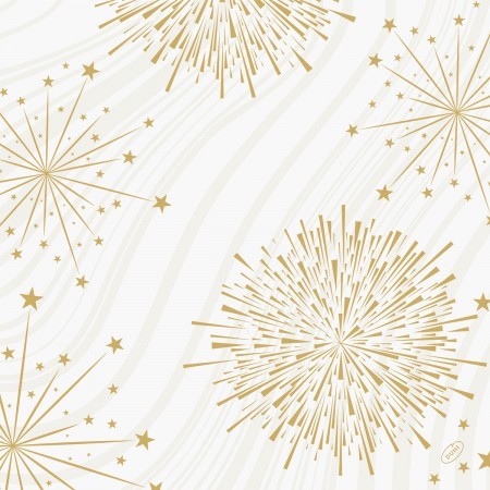 Duni Christmas Sparkly White Bio Dunisoft® Napkin 40cm