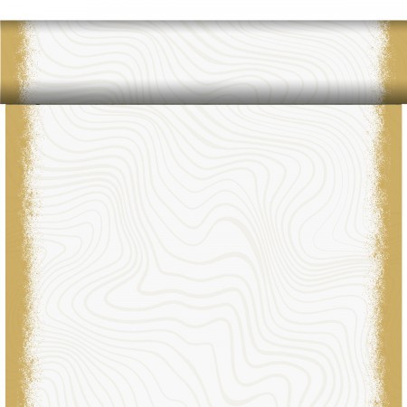 Duni Christmas Sparkly White Bio Dunicel® Tete-a-Tete, 40cm x 24m
