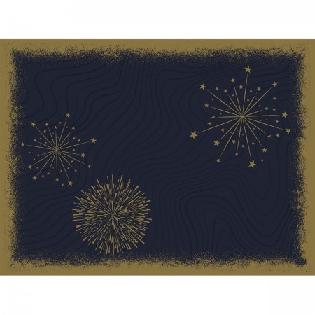 Duni Christmas Sparkly Black Bio Dunicel® Placemat 30cm x 40cm