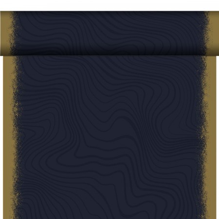 Duni Christmas Sparkly Black Bio Dunicel® Tete-a-Tete, 40cm x 24m