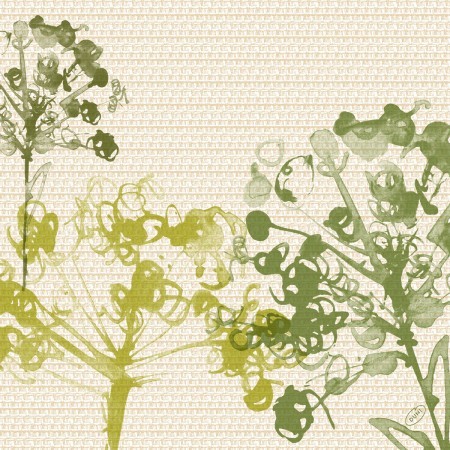 Duni 4 ply Tissue Napkin, 40cm, Green Umbles
