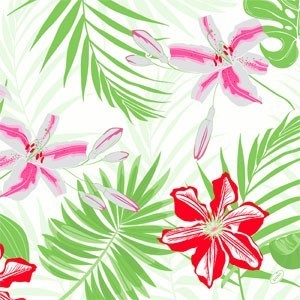 Duni 4 ply Tissue Napkin, 40cm, Tropical Lily