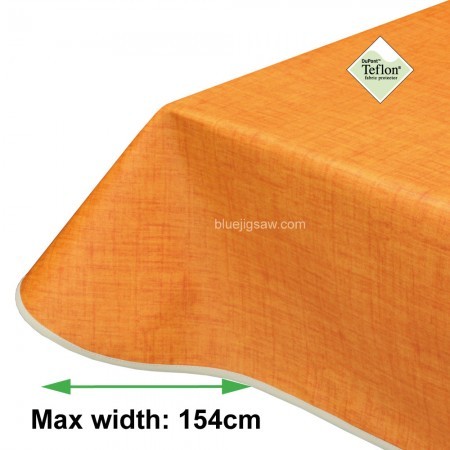 Symphony Orange Acrylic Coated Tablecloth with Teflon