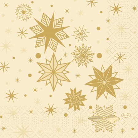 Duni Stargazing Cream Tissue Napkin 3ply 33cm