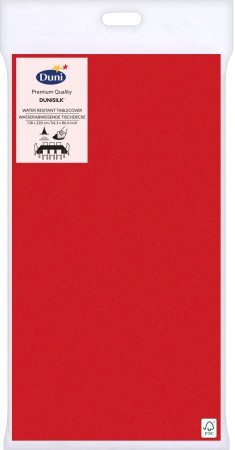 Dunisilk&reg; Tablecover, 138cm x 220cm, Red