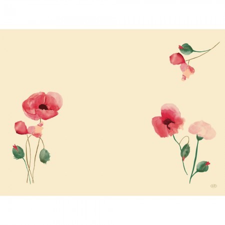 Poppy Charm Bio Dunicel&reg; Placemat, 30cm x 40cm