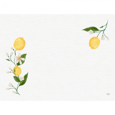 Lemon Fiesta Paper Placemat, 30cm x 40cm