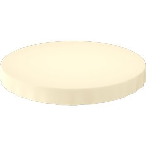 Airlaid Paper Round Tablecovers, Cream