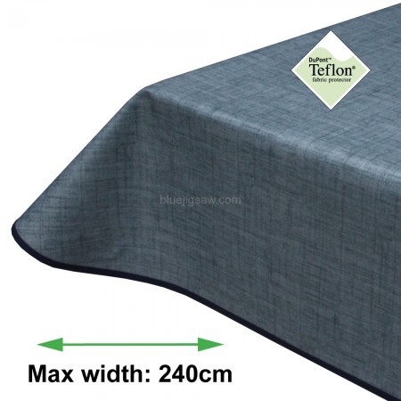 Wipeclean Banqueting Tablecloth Symphony Denim Blue