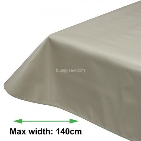 Latte Wipeclean Tablecloth, Vinyl PVC
