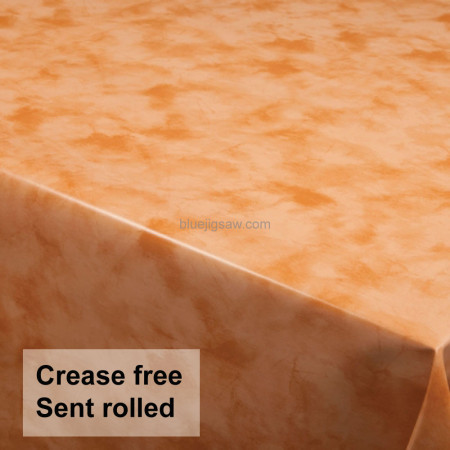 Misty Terracotta Wipeclean Tablecloth, Vinyl PVC