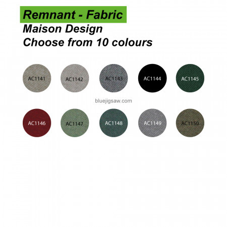 REMNANT Maison Acrylic Coated Fabric, Unfinished Edges