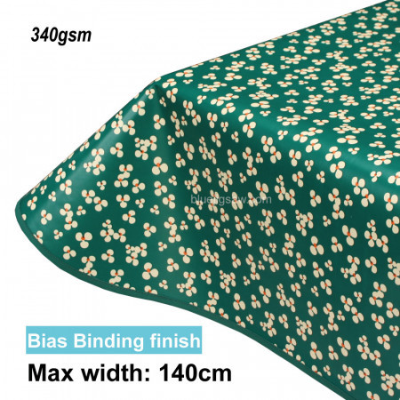 Lola PVC Tablecloth Niwa Emerald Green