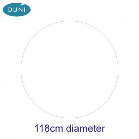 Dunicel Tablecovers, 118cm Diameter, White