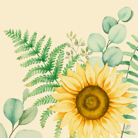 Dunisoft&reg; Napkin Sunflower Dreams 40cm
