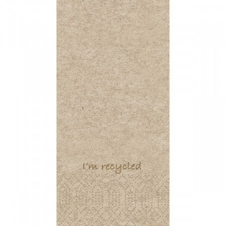 Duni I'm Recycled 2ply Tissue Napkin, 33cm x 33cm, 8-Fold