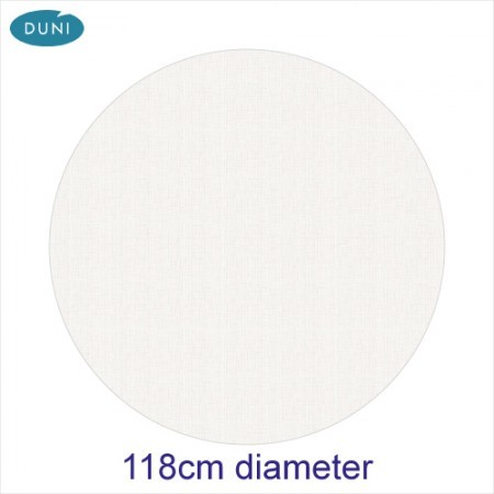 Dunisilk Linnea Round Tablecovers, White