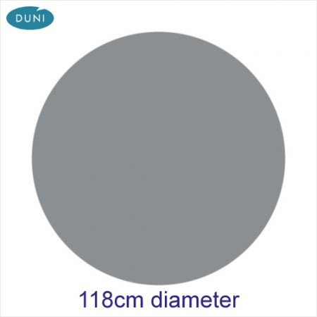 Dunisilk Unicolour Round Tablecovers, Silver