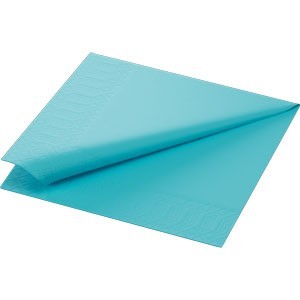 Duni Tissue Napkin, 3ply 33cm, Mint Blue