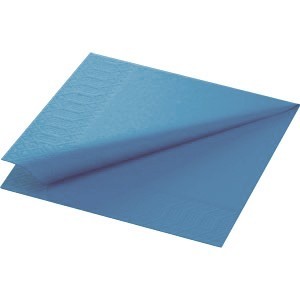 Duni Tissue Napkin, 3ply 33cm, Mid Blue