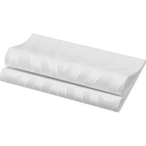 Duni Elegance Lily Napkins, 40cm, White