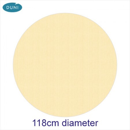 Dunisilk Linnea Round Tablecovers, Cream